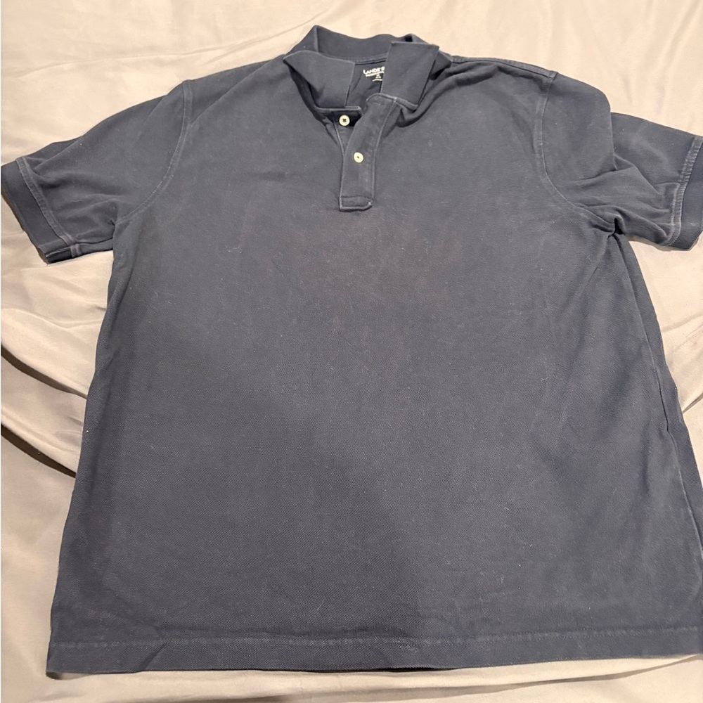 Lands' End Slate Polo Shirt